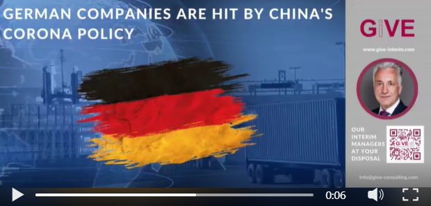 German companies are hit by China's Corona policy